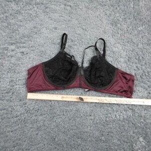 TORRID CURVE Longline Bra Womens 5 Purple Satin Lace Underwired Sheer NWT